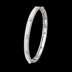Buccellati MACRI CLASSICA RHODIUM-PLATED WHITE GOLD BRACELET WITH DIAMONDS