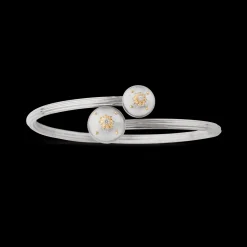 Buccellati MACRI CLASSICA WHITE AND YELLOW GOLD BRACELET WITH DIAMONDS
