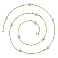 Buccellati MACRI CLASSICA WHITE AND YELLOW GOLD NECKLACE WITH ROUND DIAMONDS