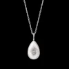 Buccellati MACRI CLASSICA WHITE GOLD SET PENDANT WITH DIAMONDS