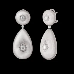 Buccellati MACRI CLASSICA WHITE GOLD SET EARRINGS WITH DIAMONDS