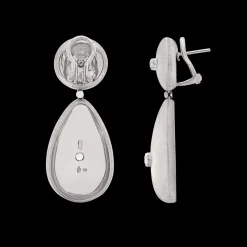 Buccellati MACRI CLASSICA WHITE GOLD SET EARRINGS WITH DIAMONDS