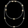 Buccellati MACRI CLASSICA YELLOW AND WHITE GOLD NECKLACE WITH DIAMONDS