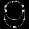 Buccellati MACRI CLASSICA YELLOW AND WHITE GOLD SET NECKLACE WITH DIAMONDS