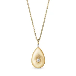 Buccellati MACRI CLASSICA YELLOW AND WHITE GOLD SET PENDANT WITH DIAMONDS
