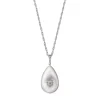Buccellati MACRI CLASSICAWHITE GOLD PENDANT WITH DIAMONDS