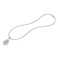 Buccellati MACRI CLASSICAWHITE GOLD PENDANT WITH DIAMONDS