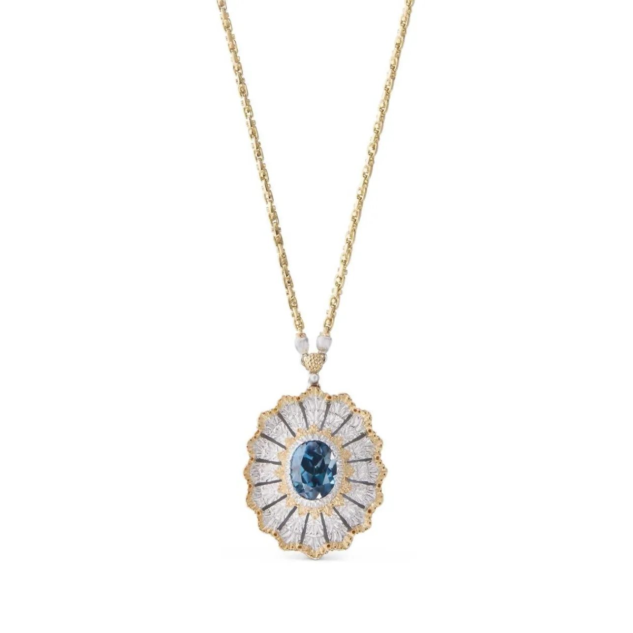 Buccellati MACRI COLOR WHITE AND YELLOW GOLD PENDANT