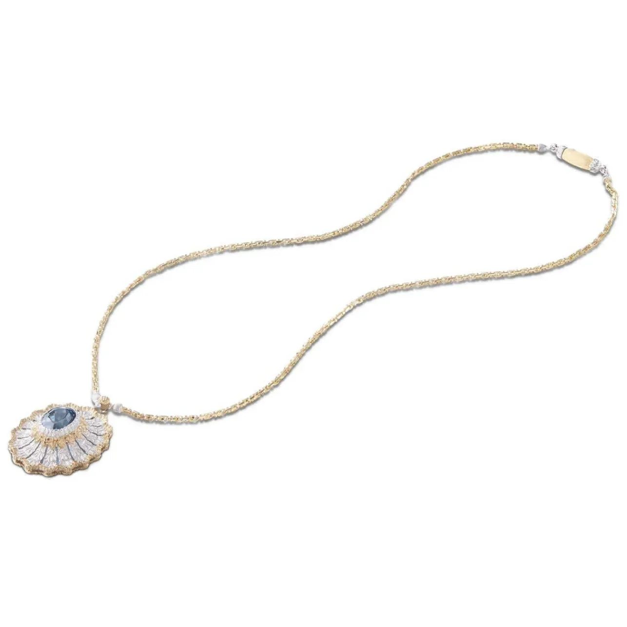 Buccellati MACRI COLOR WHITE AND YELLOW GOLD PENDANT