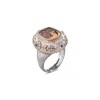 Buccellati MACRI COLOR WHITE PINK AND YELLOW GOLD RING