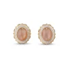 Buccellati MACRI COLOR YELLOW AND WHITE GOLD EARRINGS WITH MOONSTONE