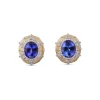 Buccellati MACRI COLOR YELLOW AND WHITE GOLD EARRINGS WITH TANZANITE