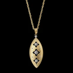 Buccellati MACRI GIGLIO YELLOW AND WHITE GOLD PENDANT