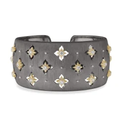 Buccellati MACRI GIGLIO YELLOW GOLD SET BAND BRACELET WITH DIAMONDS