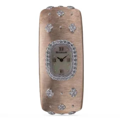Buccellati MACRI PINK AND WHITE GOLD WATCH WITH DIAMONDS