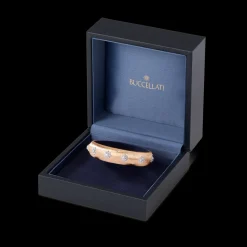Buccellati MACRI PINK AND WHITE GOLD SET BRACELET WITH DIAMONDS