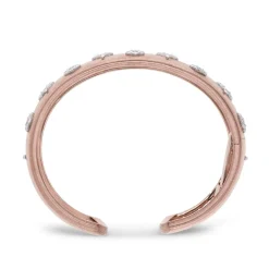 Buccellati MACRI PINK AND WHITE GOLD BRACELET WITH DIAMONDS
