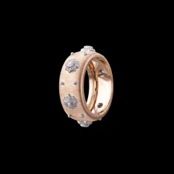 Buccellati MACRI PINK AND WHITE GOLD ETERNELLE RING