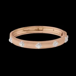 Buccellati MACRI PINK GOLD BOMBÉ BRACELET WITH DIAMONDS