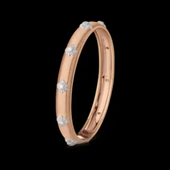 Buccellati MACRI PINK GOLD BOMBÉ BRACELET WITH DIAMONDS