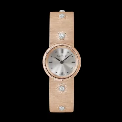 Buccellati MACRI PINK GOLD RIGATO WATCH WITH DIAMONDS