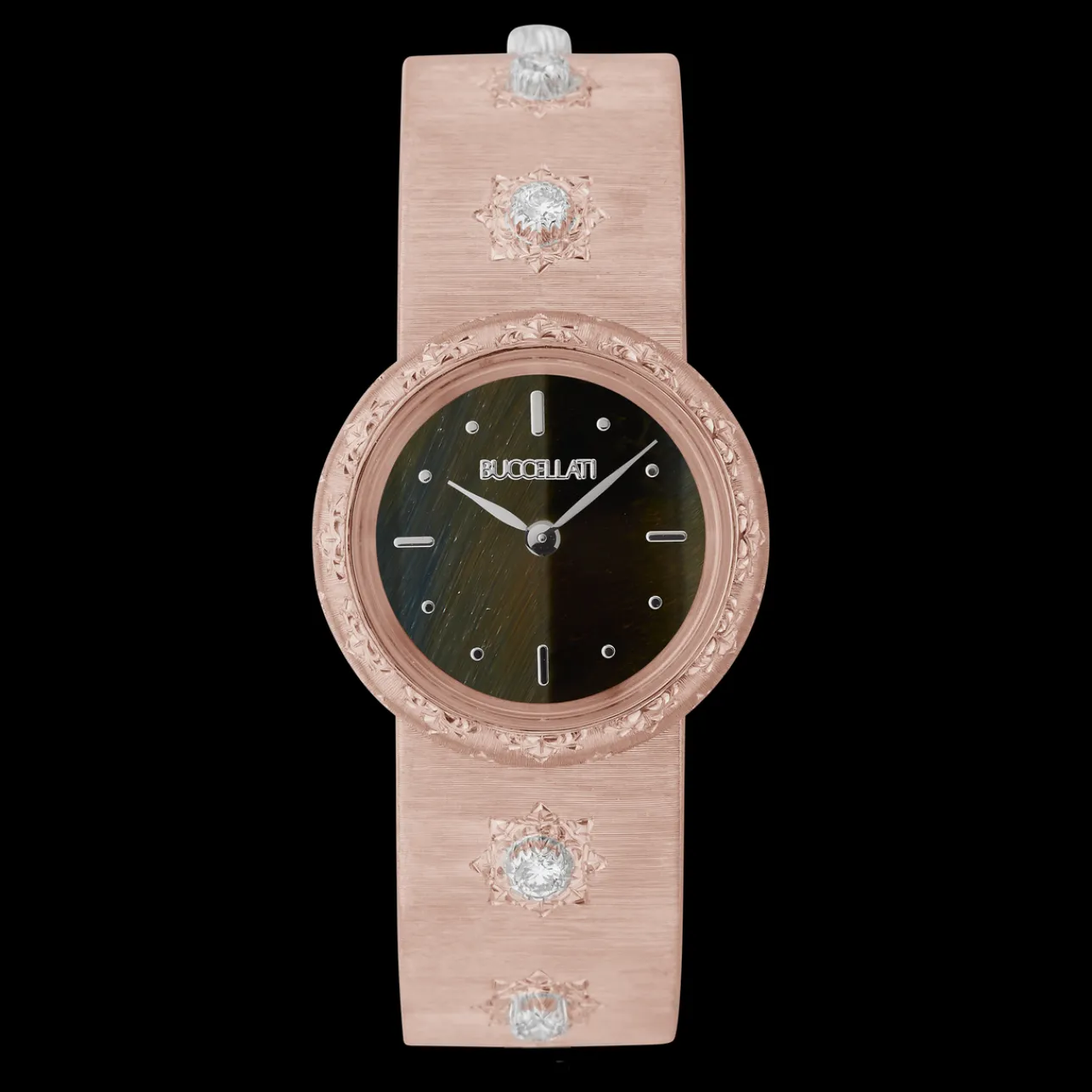 Buccellati MACRI PINK GOLD WATCH WITH DIAMONDS