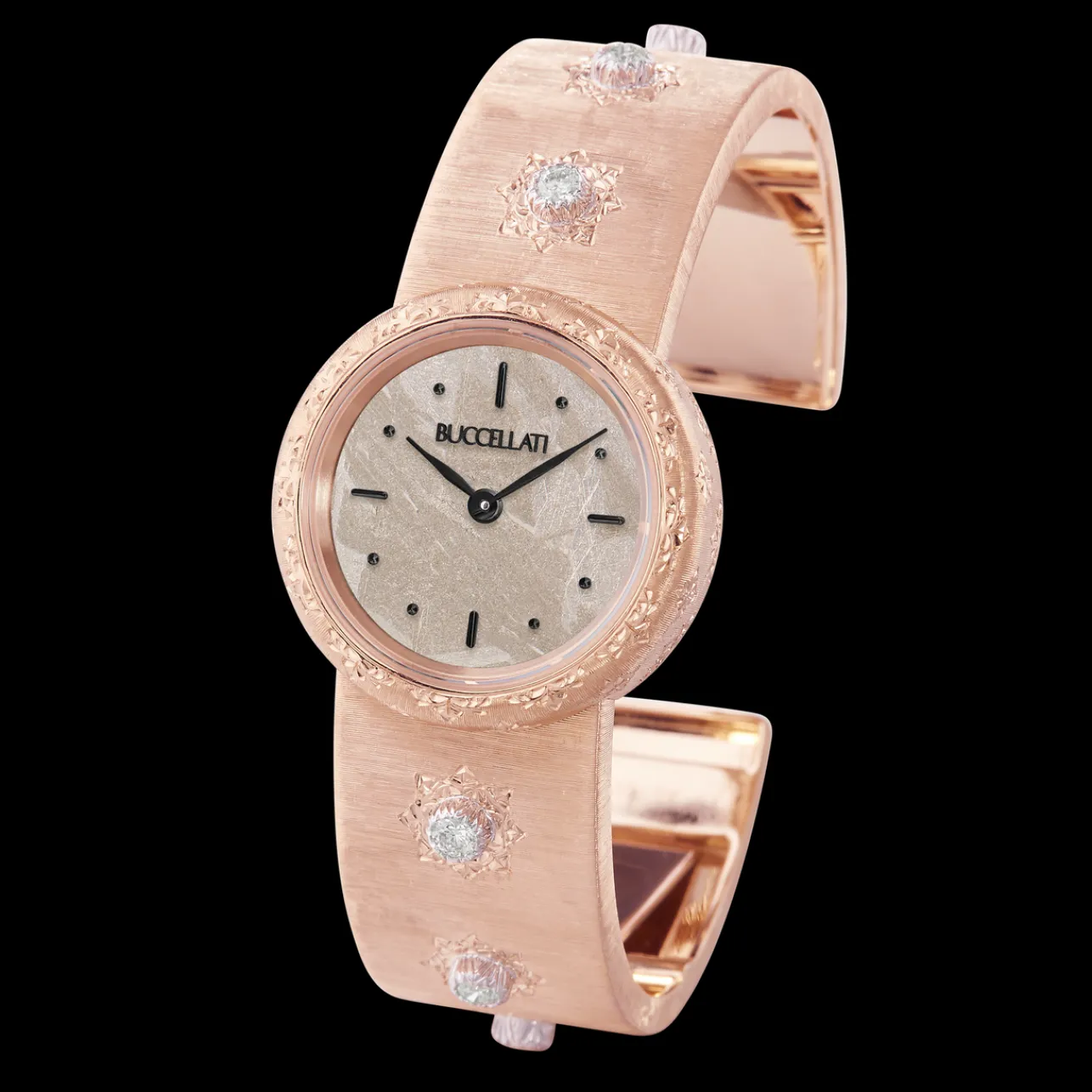 Buccellati MACRI PINK GOLD WATCH WITH DIAMONDS