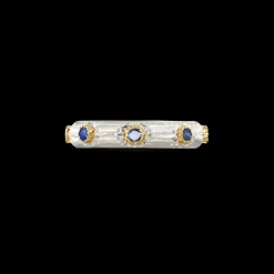 Buccellati MACRI POSITANO ETERNELLE IN WHITE AND YELLOW GOLD WITH SAPPHIRES