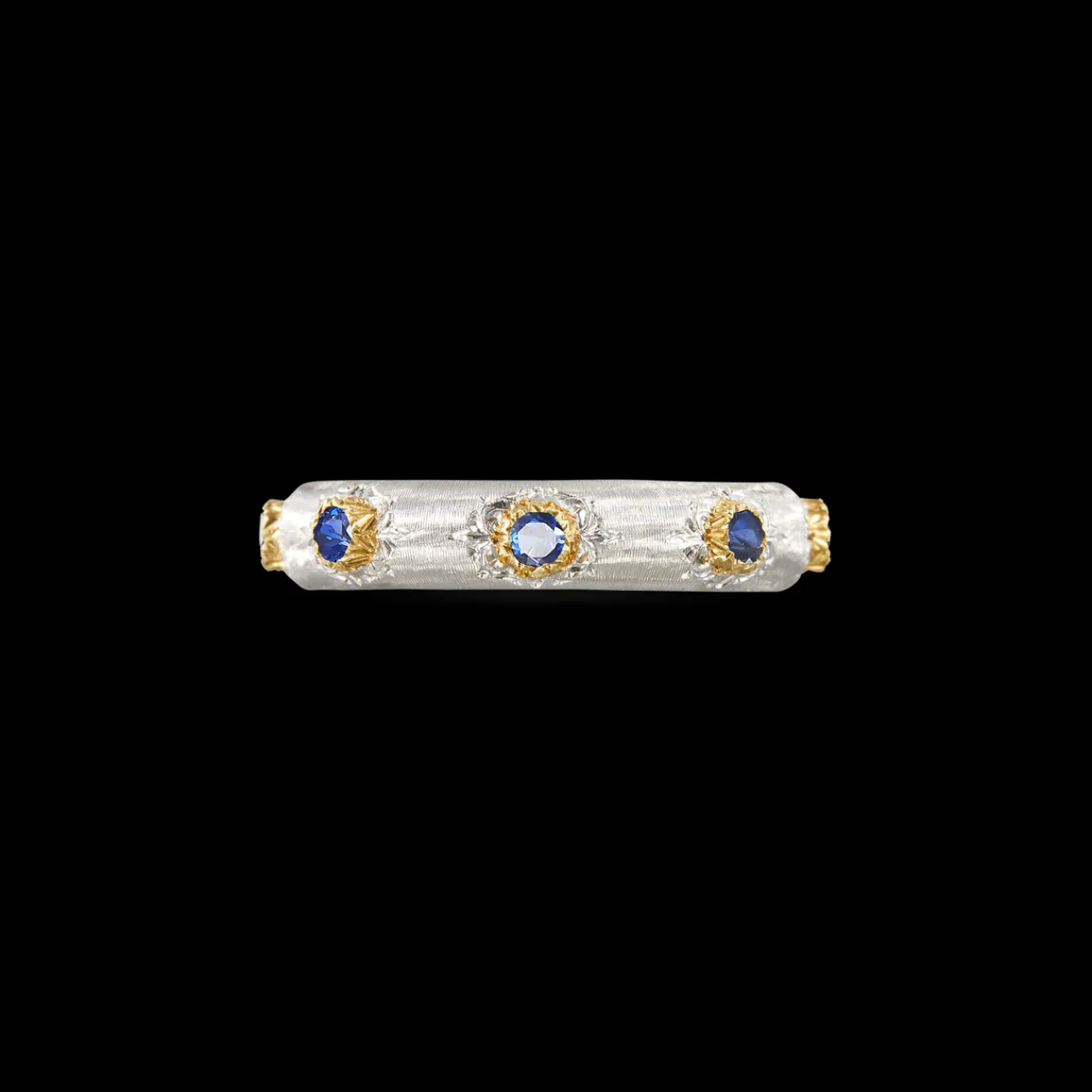 Buccellati MACRI POSITANO ETERNELLE IN WHITE AND YELLOW GOLD WITH SAPPHIRES