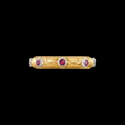 Buccellati MACRI POSITANO ETERNELLE IN YELLOW AND WHITE GOLD WITH RUBIES