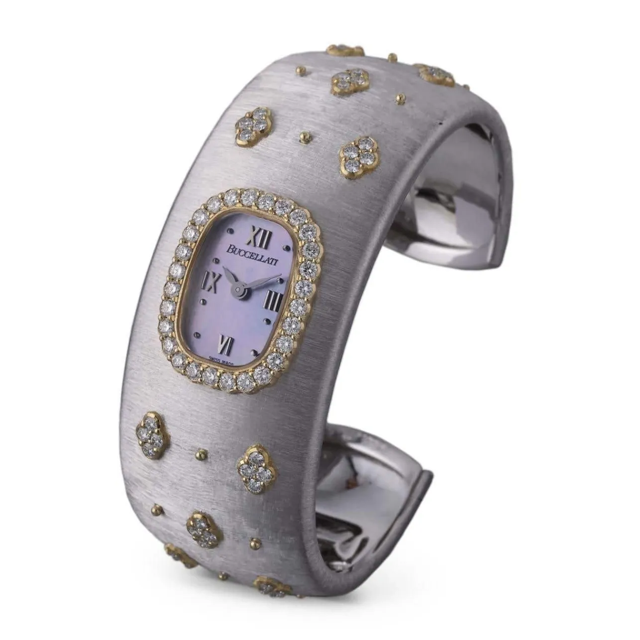 Buccellati MACRI WHITE AND YELLOW GOLD WATCH WITH DIAMONDS