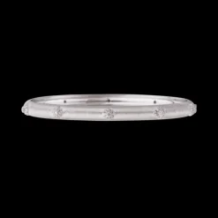 Buccellati MACRI WHITE GOLD BOMBÉ BRACELET WITH DIAMONDS