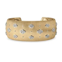 Buccellati MACRI YELLOW AND WHITE GOLD BRACELET WITH DIAMONDS