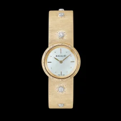Buccellati MACRI YELLOW GOLD RIGATO WATCH WITH DIAMONDS