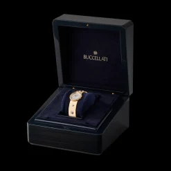 Buccellati MACRI YELLOW GOLD RIGATO WATCH WITH DIAMONDS