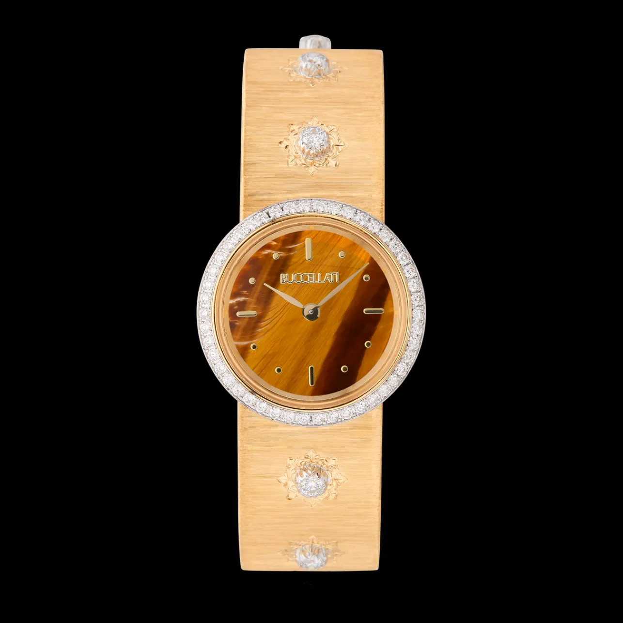 Buccellati MACRI YELLOW GOLD WATCH WITH DIAMONDS