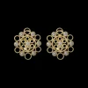 Buccellati MARIA YELLOW AND WHITE GOLD SET EARRINGS WITH DIAMONDS