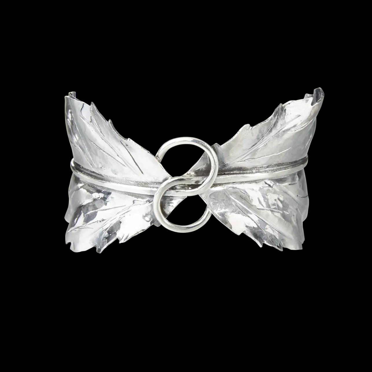 Buccellati MARIO APPLE SILVER LEAF BRACELET