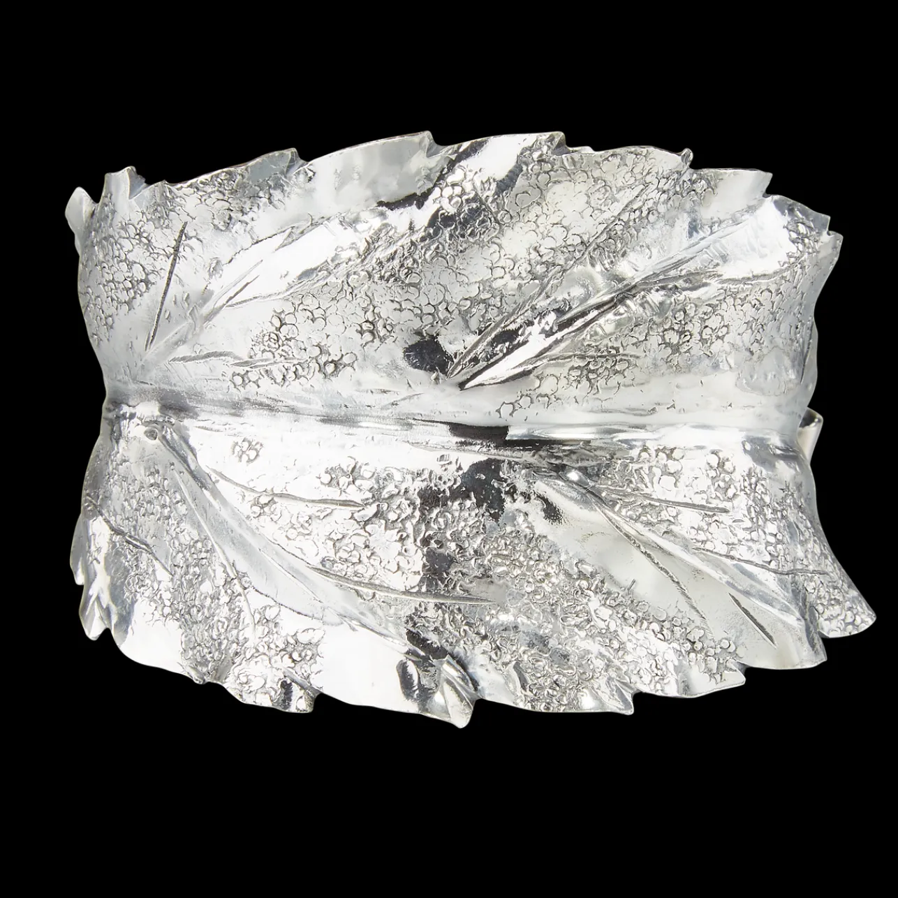 Buccellati MARIO MEDLAR SILVER LEAF BRACELET