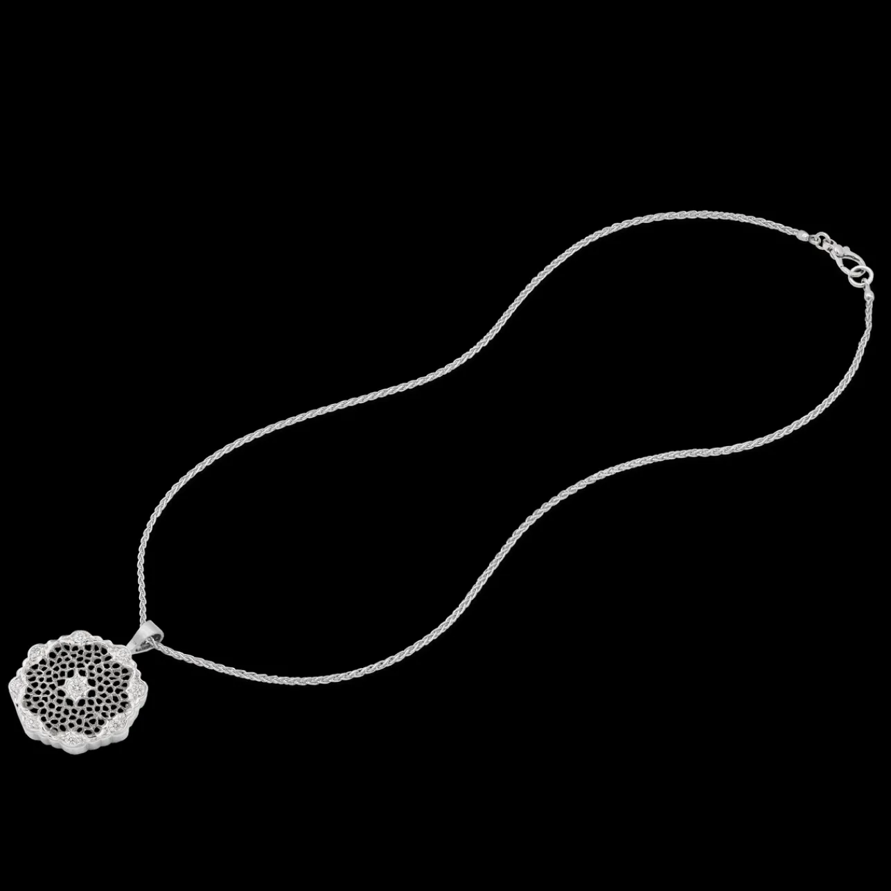 Buccellati MINI TULLE WHITE GOLD PENDANT
