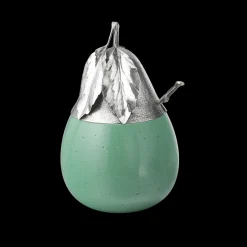 Buccellati MURANO GLASS GREEN PEAR JAM JAR