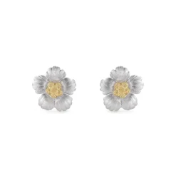 Buccellati OLIMPIA WHITE AND YELLOW GOLD EARRINGS