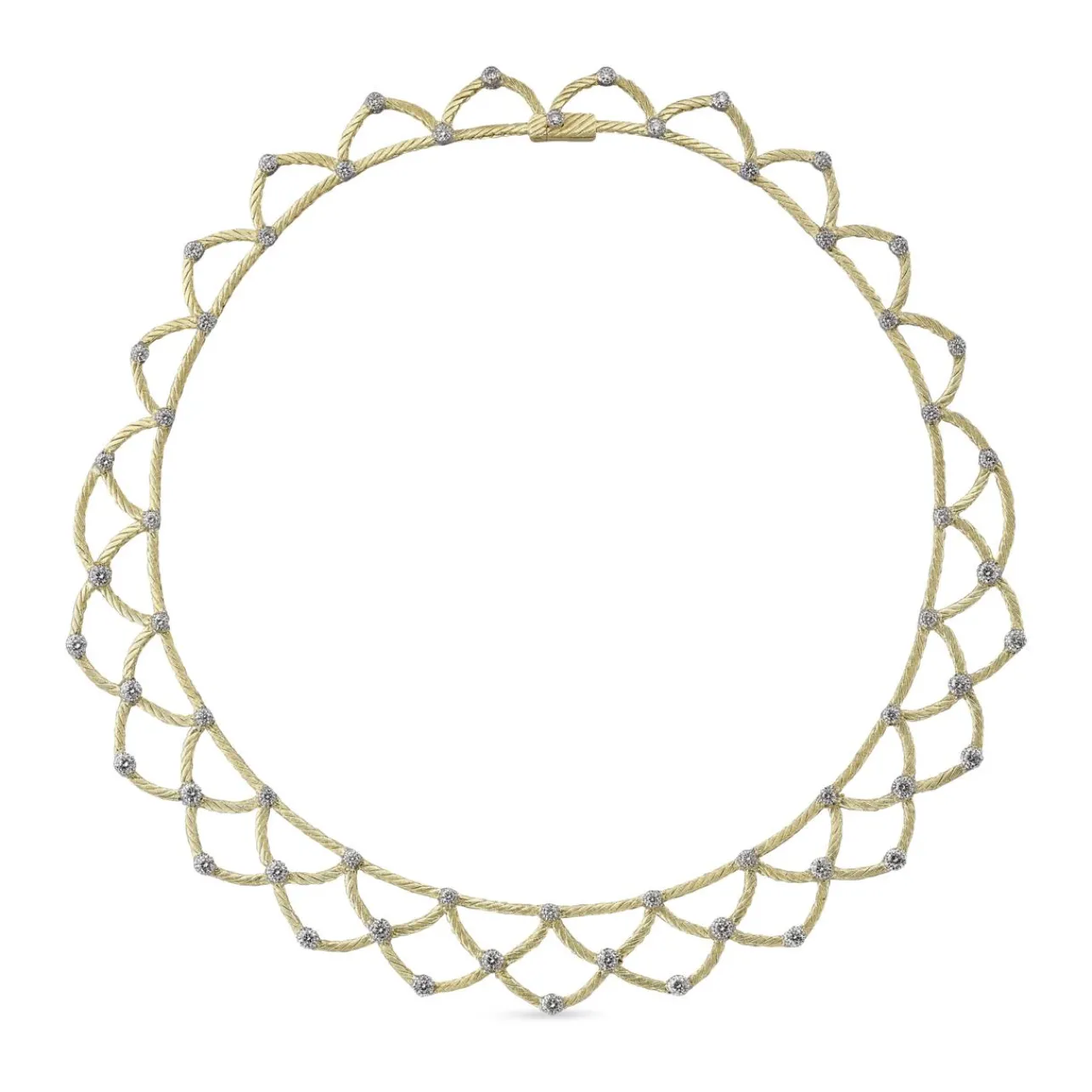 Buccellati ONDINE YELLOW AND WHITE GOLD NECKLACE