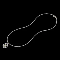 Buccellati OPERA FULL PAVE' WHITE AND YELLOW GOLD PENDANT WITH DIAMONDS