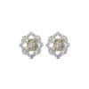 Buccellati OPERA FULL PAVE' WHITE AND YELLOW GOLD EARRINGS WITH DIAMONDS