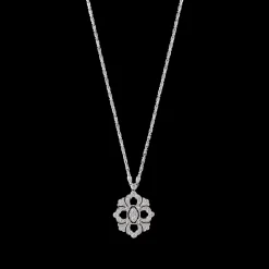 Buccellati OPERA FULL PAVE' WHITE GOLD PENDANT WITH DIAMONDS