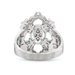 Buccellati OPERA FULL PAVE' WHITE GOLD RING