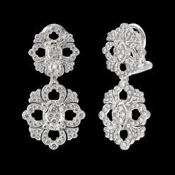 Buccellati OPERA FULL PAVE' WHITE GOLD SET EARRINGS WITH DIAMONDS