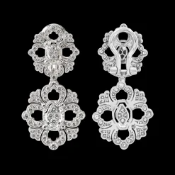Buccellati OPERA FULL PAVE' WHITE GOLD SET EARRINGS WITH DIAMONDS