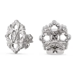 Buccellati OPERA FULL PAVE' WHITE GOLD EARRINGS WITH DIAMONDS